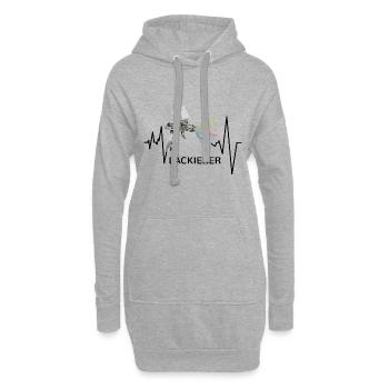 Lackierer Puls - Hoodie-Kleid - Grau meliert - Vorne