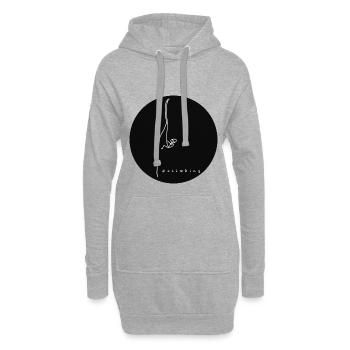 escalade - Sweat-shirt à capuche long Femme - gris chiné - Devant
