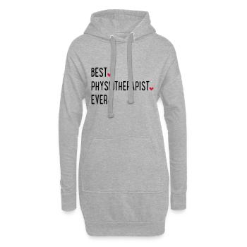 Physiothérapeute - Sweat-shirt à capuche long Femme - gris chiné - Devant