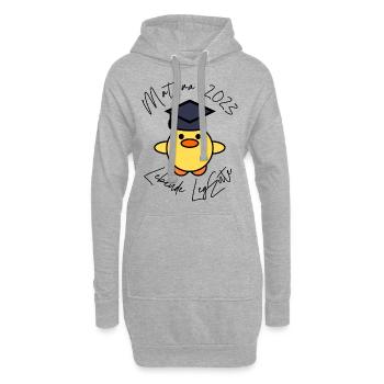 Matura 2023 lebende LegEnte - Hoodie-Kleid - Grau meliert - Vorne