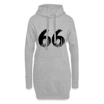 Maillot à 66 numéros - Sweat-shirt à capuche long Femme - gris chiné - Devant