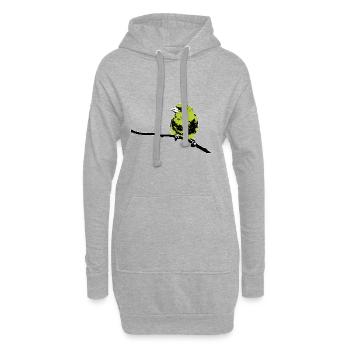 Grünfink modern - Hoodie-Kleid - Grau meliert - Vorne
