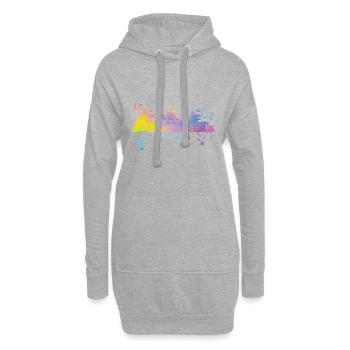 Atlantans Skyline Atlanta - Hoodie-Kleid - Grau meliert - Vorne