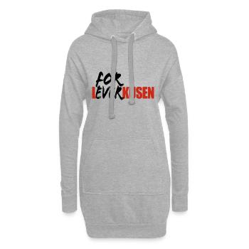 For Ever Leverkusen - Ich mag Leverkusen - Sweat-shirt à capuche long Femme - gris chiné - Devant