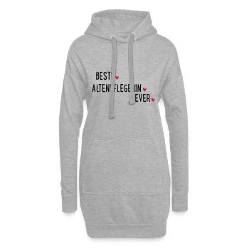 BESTE ALTENPFLEGERIN EVER - Hoodie-Kleid - Grau meliert - Vorne
