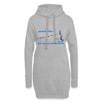 Pilat Dune Treppenhaus - Hoodie-Kleid - Grau meliert - Vorne