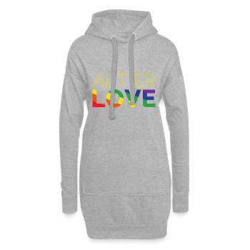 Alt er Love | SKAM | LGBT | Pride - Hoodie-Kleid - Grau meliert - Vorne