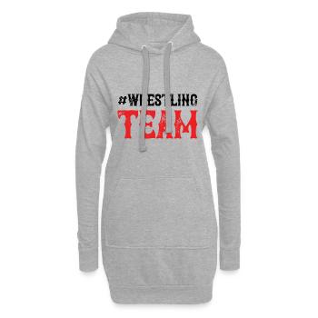 Wrestling Team - Hoodie Dress - heather grey - Front