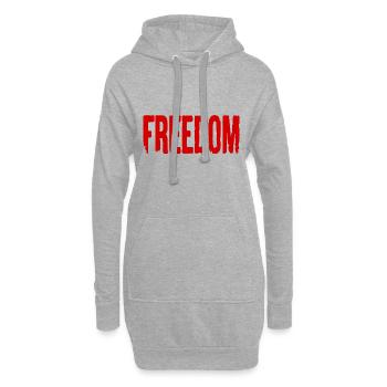 Freedom - Hoodie-Kleid - Grau meliert - Vorne