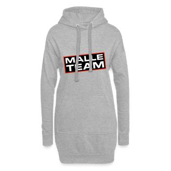 L’équipe Malle - Sweat-shirt à capuche long Femme - gris chiné - Devant