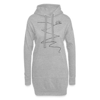 Mountain Bike Bike Bicycle Mountain Biker Cycling - Hoodie Dress - heather grey - Front