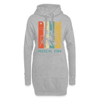 Percussion - Hoodie Dress - heather grey - Front
