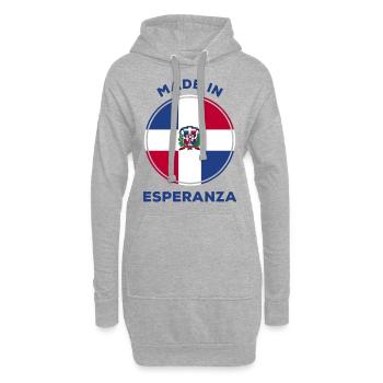 Esperanza - Sweat-shirt à capuche long Femme - gris chiné - Devant