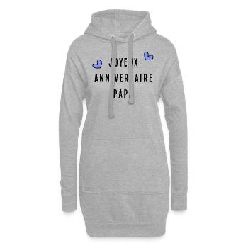 ALLES GUTE ZUM GEBURTSTAG. ALLES GUTE ZUM GEBURTSTAG. JAHRESTAG. - Hoodie-Kleid - Grau meliert - Vorne