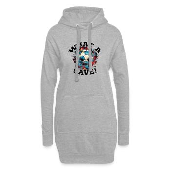Fußball ball - What a Save! - Hoodie-Kleid - Grau meliert - Vorne
