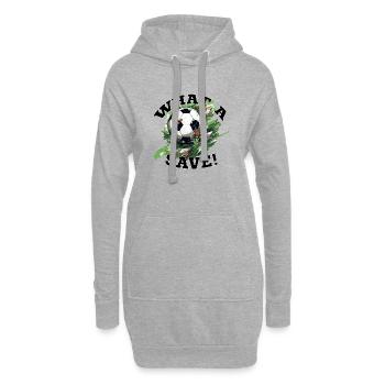Balle de football - Quelle sauvegarde! - Sweat-shirt à capuche long Femme - gris chiné - Devant