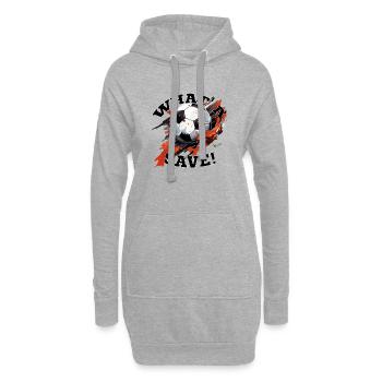 Fußball ball - What a Save! - Hoodie-Kleid - Grau meliert - Vorne