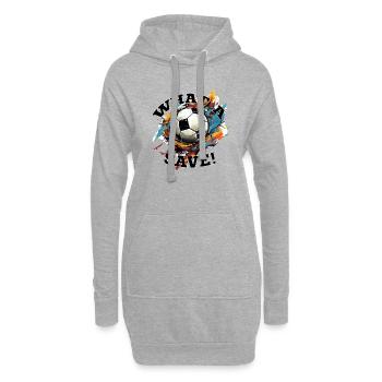 Fußball ball - What a Save! - Hoodie-Kleid - Grau meliert - Vorne