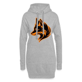 Fuchs Tier - Hoodie-Kleid - Grau meliert - Vorne