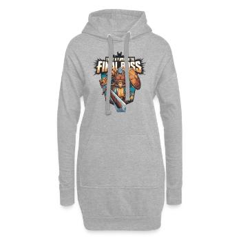 I’m the FinalBoss – Personnage puissant - Sweat-shirt à capuche long Femme - gris chiné - Devant