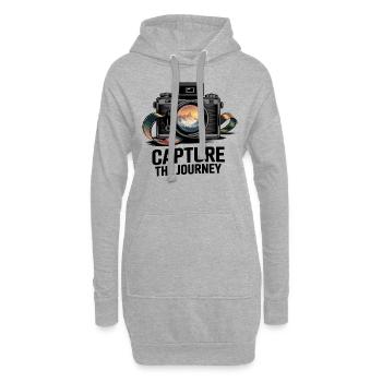 Capture the Journey - Hoodie-Kleid - Grau meliert - Vorne