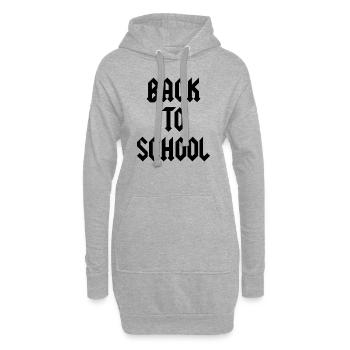 Back To School Schulanfang Schulbeginn Geschenk - Hoodie-Kleid - Grau meliert - Vorne