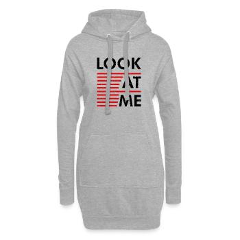 Déclaration Regardez-moi - Sweat-shirt à capuche long Femme - gris chiné - Devant