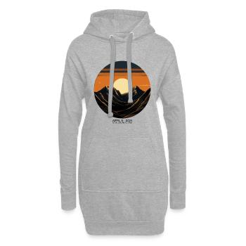Celestial Dance 2024: America's Solar Spectacle - Hoodie Dress - heather grey - Front