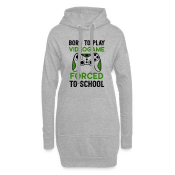 Chemise de joueur pour l'amour de jeu vidéo de garçons adolescents - Sweat-shirt à capuche long Femme - gris chiné - Devant