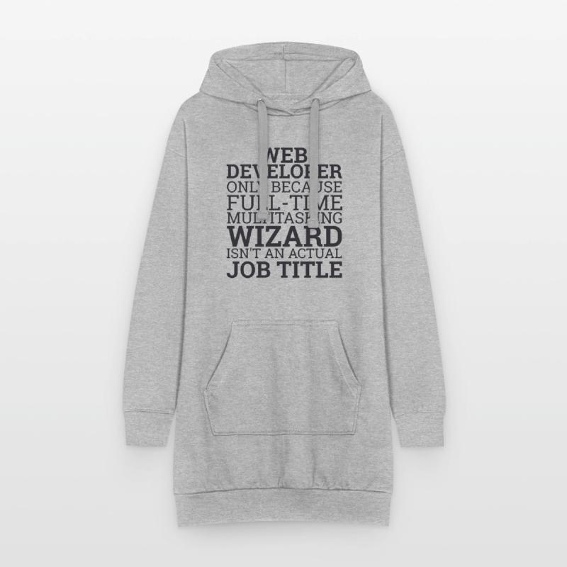 "Web Developer Wizard | Web Developer" Hoodie Dress