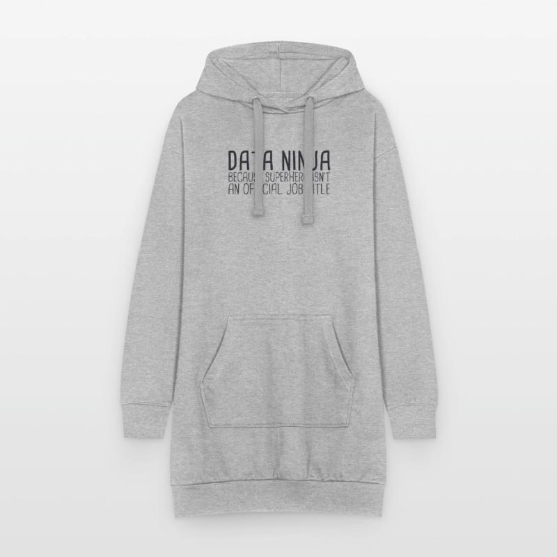 "Data Ninja Superhero | Data Science" Hoodie-Kleid