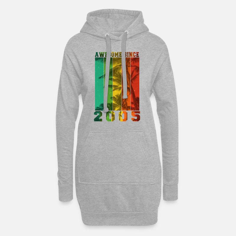 Awesome Since 2005 - Hoodie Dress - heather grey