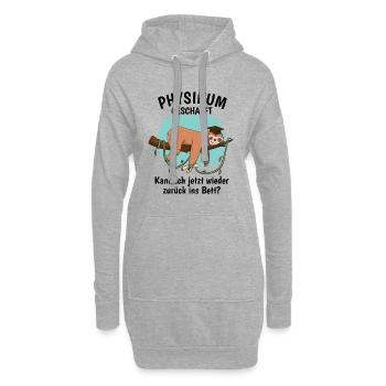 Physikum geschafft!!! Medizinstudent Universität - Hoodie-Kleid - Grau meliert - Vorne