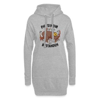 Physikum geschafft!!! Medizinstudent Universität - Hoodie-Kleid - Grau meliert - Vorne