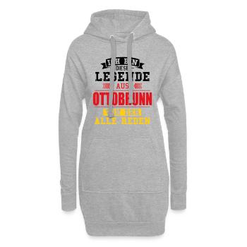 Stadt Ottobrunn Deutschland Legende Spruch - Hoodie-Kleid - Grau meliert - Vorne
