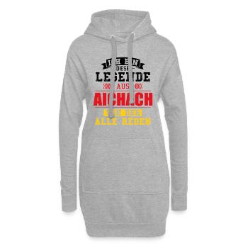 Stadt Aichach Deutschland Legende Spruch - Hoodie-Kleid - Grau meliert - Vorne