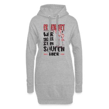 Junggesellenabschied Polterabend Team Bräutigam - Hoodie-Kleid - Grau meliert - Vorne