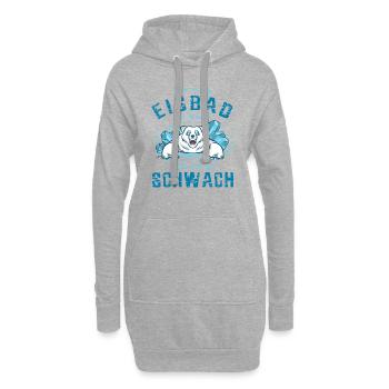 Ist das Eisbad zu kalt bist du zu schwach - Hoodie-Kleid - Grau meliert - Vorne