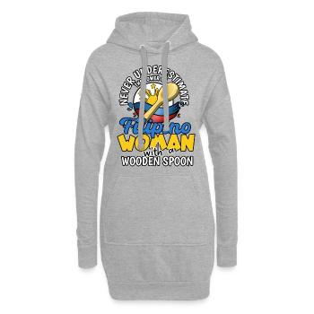 Philippines Filipina Flag Femme Cuillère I Cadeau - Sweat-shirt à capuche long Femme - gris chiné - Devant