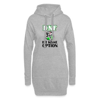 Geocaching - DNF ist keine Option - Geocacher - Hoodie-Kleid - Grau meliert - Vorne