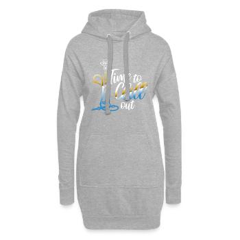 Shisha - Sweat-shirt à capuche long Femme - gris chiné - Devant