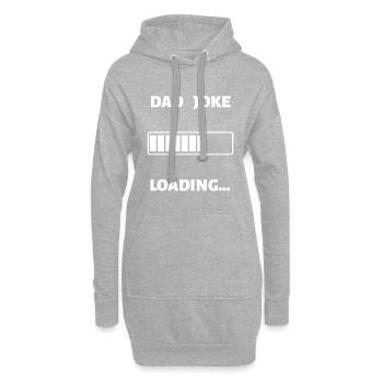 Dad Joke Loading - Hoodie-Kleid - Grau meliert - Vorne