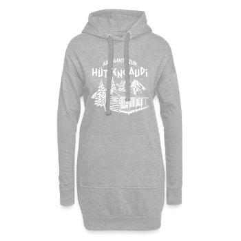 Après-ski - Sweat-shirt à capuche long Femme - gris chiné - Devant