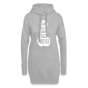 Same Penis Forever Lustig JGA Frauen Braut - Hoodie-Kleid - Grau meliert - Vorne