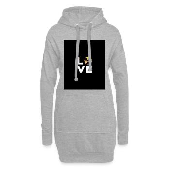 Liebesgeschenk Manip Radioologe Radiologie - Hoodie-Kleid - Grau meliert - Vorne
