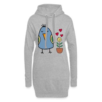 Spring - Hoodie Dress - heather grey - Front