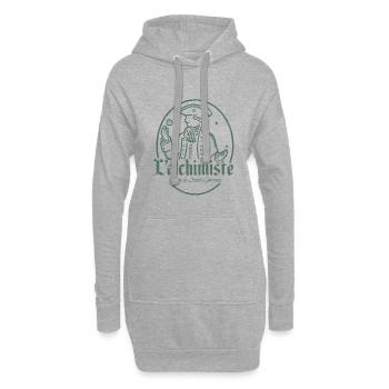 L'alchimiste - Hoodie-Kleid - Grau meliert - Vorne
