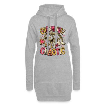 Charmingly Chaotic – Charm Chaos - Hoodie Dress - heather grey - Front