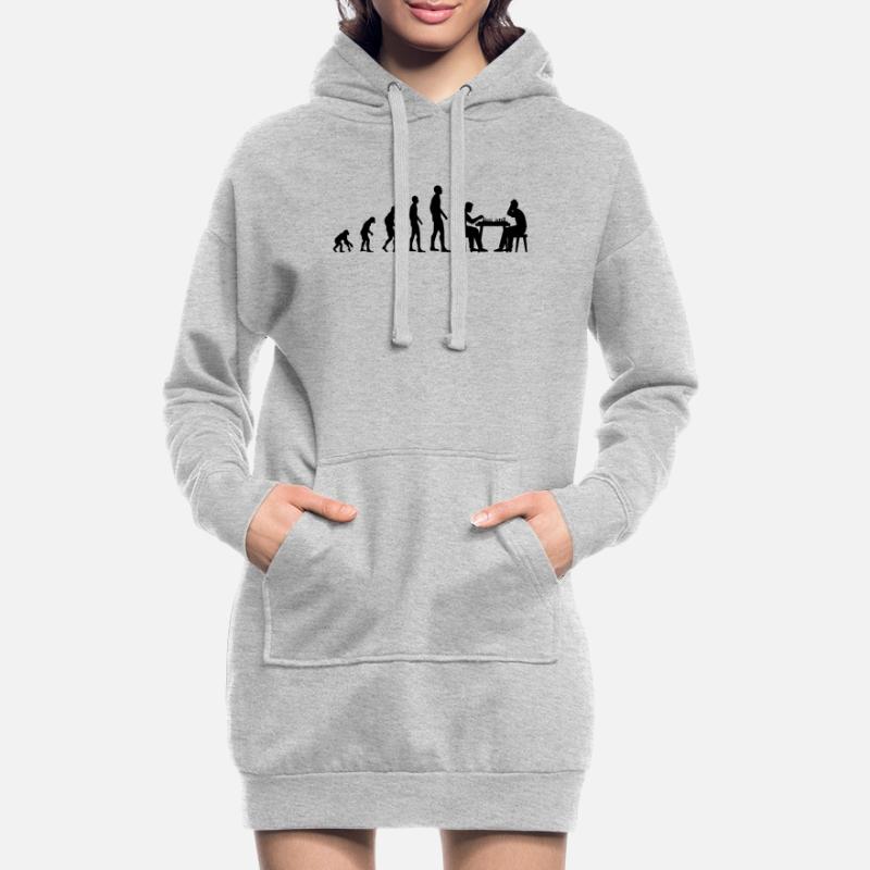 Évolution d’échecs Évolution Sweat-shirt à capuche long Femme