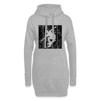 Skateboarder Skateboard Skater Skate Skateing - Sweat-shirt à capuche long Femme - gris chiné - Devant